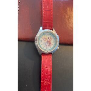 Girl's 35mm Silver Tone Disney Frozen Watch, FNFAQ028S, Stainless Case